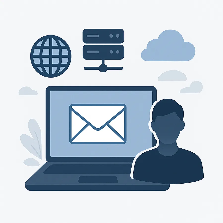 Illustration : contact par e-mail