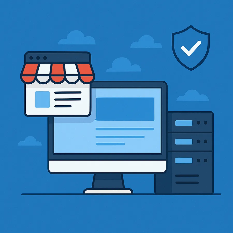 Illustration : site, serveur et sécurité réunis